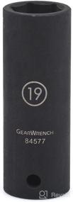 img 2 attached to 🔧 GEARWRENCH 1/2" Drive 6 Pt. Deep Impact Socket, 19mm - 84577N: Reliable and Durable Socket for Heavy-Duty Mechanics