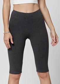 img 1 attached to Women'S Stretch Jersey Cotton Leggings - Full Length, Capri, And Shorts - Available In Regular And Plus Sizes - Premium Quality