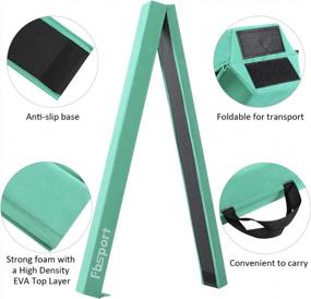 img 1 attached to FBSPORT Foldable Balance Beam: Non-Slip Gymnastics Equipment For Kids And Adults, Ideal For Training, Practice, Physical Therapy And Professional Home Gymnastics