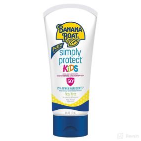 img 4 attached to Banana Boat Simply Protect Mineral Sunscreen Lotion for Kids, SPF 50+, Tear Free, 25% Less Ingredients*, 6 oz