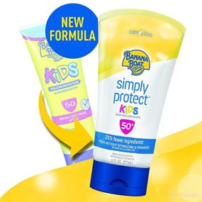 img 1 attached to Banana Boat Simply Protect Mineral Sunscreen Lotion for Kids, SPF 50+, Tear Free, 25% Less Ingredients*, 6 oz