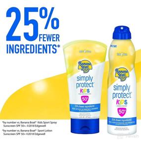 img 2 attached to Banana Boat Simply Protect Mineral Sunscreen Lotion for Kids, SPF 50+, Tear Free, 25% Less Ingredients*, 6 oz
