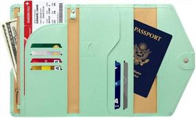 img 3 attached to Organize Your Travel Essentials In Style With ZOPPEN Multi-Purpose RFID Blocking Passport Holder Wallet (Ver.4)