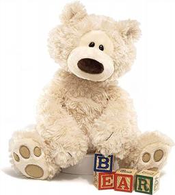 img 3 attached to Premium Beige Teddy Bear Stuffed Animal - GUND Philbin Classic, Ideal For Ages 1 And Above, Size 12 Inches