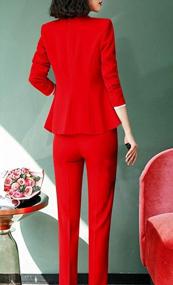 img 3 attached to Professional And Chic: LISUEYNE Women'S Three-Piece Business Suit Set
