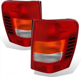 img 3 attached to 1999-2004 Jeep Grand Cherokee Replacement Brake Tail Lights - Passenger & Driver Side | AmeriLite