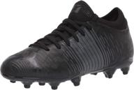 puma future soccer black asphalt unisex girls' shoes via athletic logo