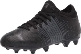 img 4 attached to PUMA Future Soccer Black Asphalt Unisex Girls' Shoes via Athletic