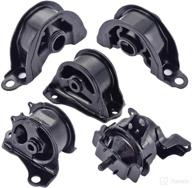 🔧 set of 5 engine motor mounts for 1996-2000 honda civic 1.6l: a6520, a6502, a6556, a6506, 50841-sr3-983, 50842-sr3-030, 50824-s04-013, 50810-sr3-981 logo