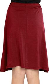 img 2 attached to 👗 Ultimate Stretch Comfort: XX Large Girls' Skirts & Skorts