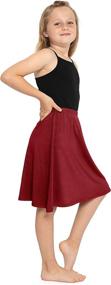 img 3 attached to 👗 Ultimate Stretch Comfort: XX Large Girls' Skirts & Skorts