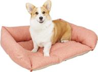 breathable rectangular dog bed by yaoshuho - ideal for large, medium, and small dogs 🛏️ - washable orthopedic pet sofa bed with anti-slip bottom - perfect for sleeping puppies and cats logo