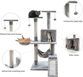 img 3 attached to 🐱 Funtailave Multi-Level Indoor Cat Tree: A Spacious Haven for Large Cats and Pets