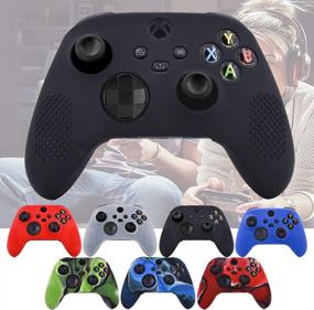 img 3 attached to Черная силиконовая кожа и ручки Hikfly для контроллера Xbox Series X/S