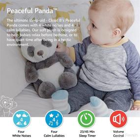 img 3 attached to 🐼 Cloud b Soothing Sound Machine: Peaceful Panda with White Noise & Lullabies for Calming Babies