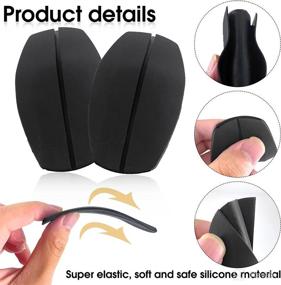 img 2 attached to 👙 Cuneai 3 Pair Silicone Bra Strap: Non-Slip Shoulder Pad Cushions for Pain Relief - Black