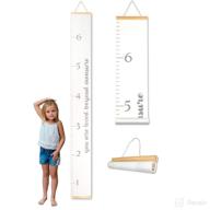 📏 morxy growth chart for kids - unisex kids wall room decor - loved beyond measure - white logo
