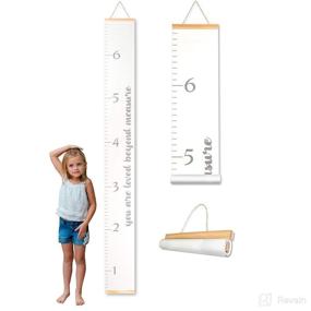 img 4 attached to 📏 Morxy Growth Chart for Kids - Unisex Kids Wall Room Decor - Loved Beyond Measure - White