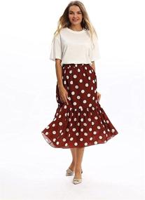 img 3 attached to Jillumi Womens Summer Waisted Floral Women's Clothing - Skirts