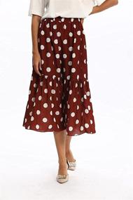 img 2 attached to Jillumi Womens Summer Waisted Floral Women's Clothing - Skirts