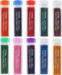 300 piece gydandir color lead refills set with 10 vibrant colors, 0.7 mm hb colored pencils lead logo
