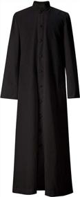 img 4 attached to Clergy Roman Cassock - Adult Priest Robe For Liturgical Services And Altar Serving - GraduarePro'S Single Breasted Design Available In 3 Colors