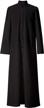 clergy roman cassock - adult priest robe for liturgical services and altar serving - graduarepro's single breasted design available in 3 colors logo