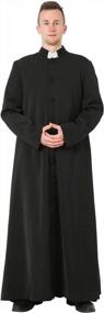 img 3 attached to Clergy Roman Cassock - Adult Priest Robe For Liturgical Services And Altar Serving - GraduarePro'S Single Breasted Design Available In 3 Colors
