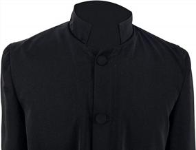 img 1 attached to Clergy Roman Cassock - Adult Priest Robe For Liturgical Services And Altar Serving - GraduarePro'S Single Breasted Design Available In 3 Colors