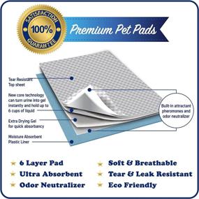 img 2 attached to Premium Dog Training Pads: Ultra-Absorbent, Latest Improved Version, Top Quality Puppy Training Pad!