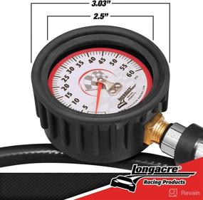 img 1 attached to 💪 Enhance Performance with Longacre® 52-52009 Deluxe 2-1/2 GID Quick Fill Gauge 0-60 psi