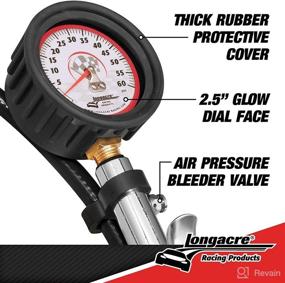 img 3 attached to 💪 Enhance Performance with Longacre® 52-52009 Deluxe 2-1/2 GID Quick Fill Gauge 0-60 psi