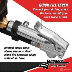 img 2 attached to 💪 Enhance Performance with Longacre® 52-52009 Deluxe 2-1/2 GID Quick Fill Gauge 0-60 psi