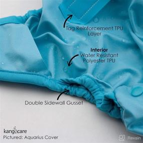 img 3 attached to 🍼 Kanga Care Rumparooz Newborn Cloth Diaper Cover Snap, Sherbert - 4-15 lbs - Reusable and Eco-Friendly