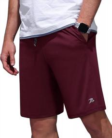 img 2 attached to TOREEL Men'S Athletics Shorts With Pockets - Elastic Waist Running And Gym Shorts For Workout And Casual Wear