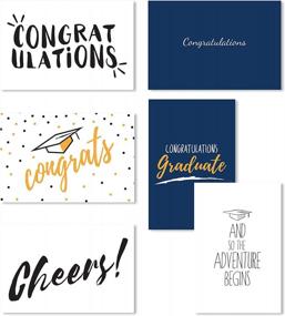 img 4 attached to 2022 Graduation Cards Bulk Set With Envelopes - Congratulations Cards Assortment For Graduates, Box Of 36 Cards, 4X6 Inches