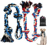 unleash fun and training with zutesu dog chew toy 2 pack: indestructible rope toy for aggressive chewers and teething puppies логотип