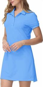 img 2 attached to Comfortable And Soft Athletic Dress For Women - Perfect For Hiking, Tennis, Golf And Leisure - JINSHI T Shirt Dress
