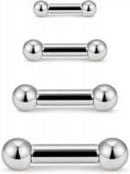 scerring monster screwball rings in 316l surgical steel for 2g-8g body piercings logo