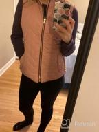 img 1 attached to Women'S Quilted Padding Vest With Lightweight Zip Up Jacket In Regular And Plus Sizes By FASHION BOOMY review by Kari Barley