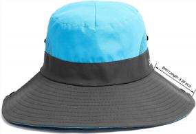 img 2 attached to Women'S Wide Brim Sun Hat With Mesh Boonie For Beach, Fishing And UV Protection