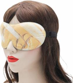 img 2 attached to Стильный сон: милые регулируемые маски для глаз ZLYC для женщин и девочек розового и желтого цвета