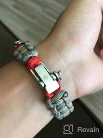 img 6 attached to High-Quality Kayder Hand Woven Paracord Bracelet: Embrace Retro Style with Adjustable D Shackle and Various Theme Accessories