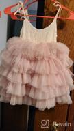 img 1 attached to Champagne Flower Strap Tiered Dresses for Girls' Clothing in Dresses review by Sheryl Stewart