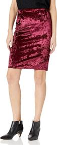 img 2 attached to Star Vixen Classic Stretch Burgundy Women's Clothing ~ Skirts