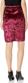 img 1 attached to Star Vixen Classic Stretch Burgundy Women's Clothing ~ Skirts