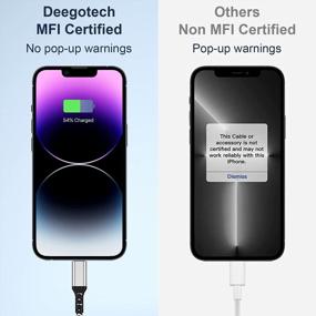 img 2 attached to 2Pack 6.6FT Deegotech MFi Certified USB-C To Lightning Fast Charger Cord For IPhone 14, Nylon Braid IPhone Cable Compatible With IPhone 14 Pro Max/13 Pro/13/12/11/IPad Pro/Air/Airpods
