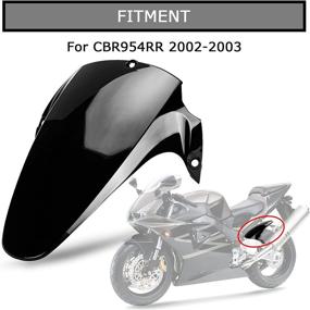img 3 attached to Fender Mudguard CBR954RR 2002 2003 （Black）