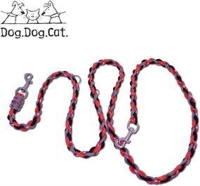 img 4 attached to 🐾 Hands-Free Dog Walking and Training Leash with Reflective Orange/Red Design - Adjustable to 6 Feet