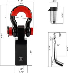 img 2 attached to CRMENO Shackle Receiver Accessories Compatible